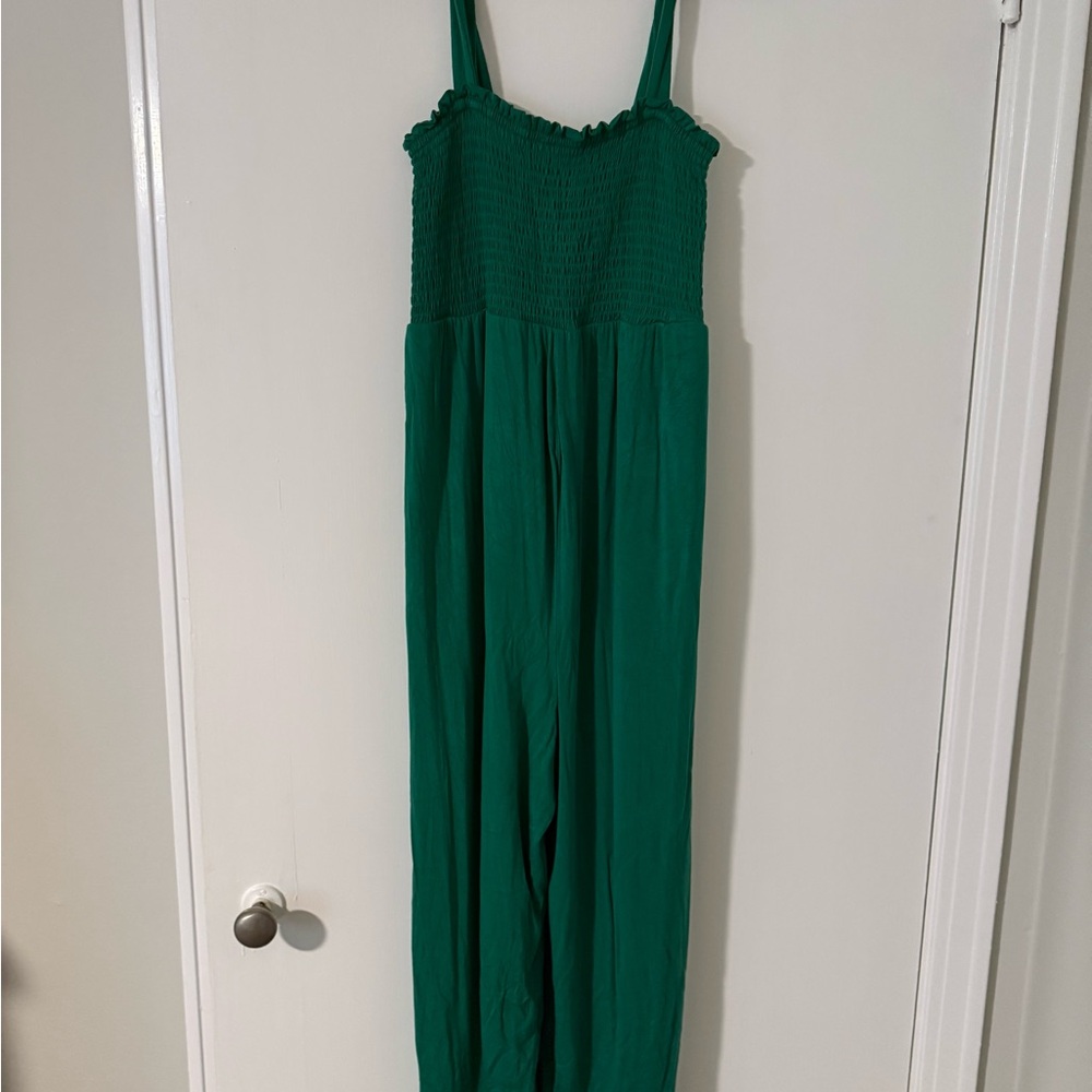 Isabel Maternity by Ingrid & Isabel Green Jumpsuit